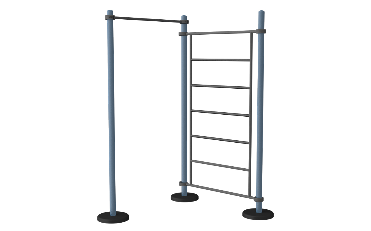 COMBINED PULL UP AND WALL BARS : 