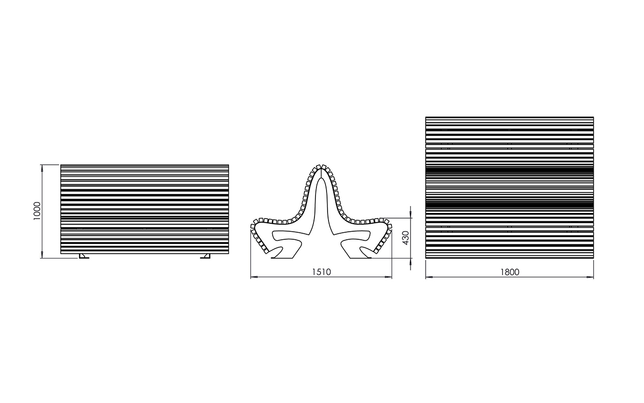 WAVE DOUBLE - WAVE DOUBLE - PANCHINE ARREDO URBANO