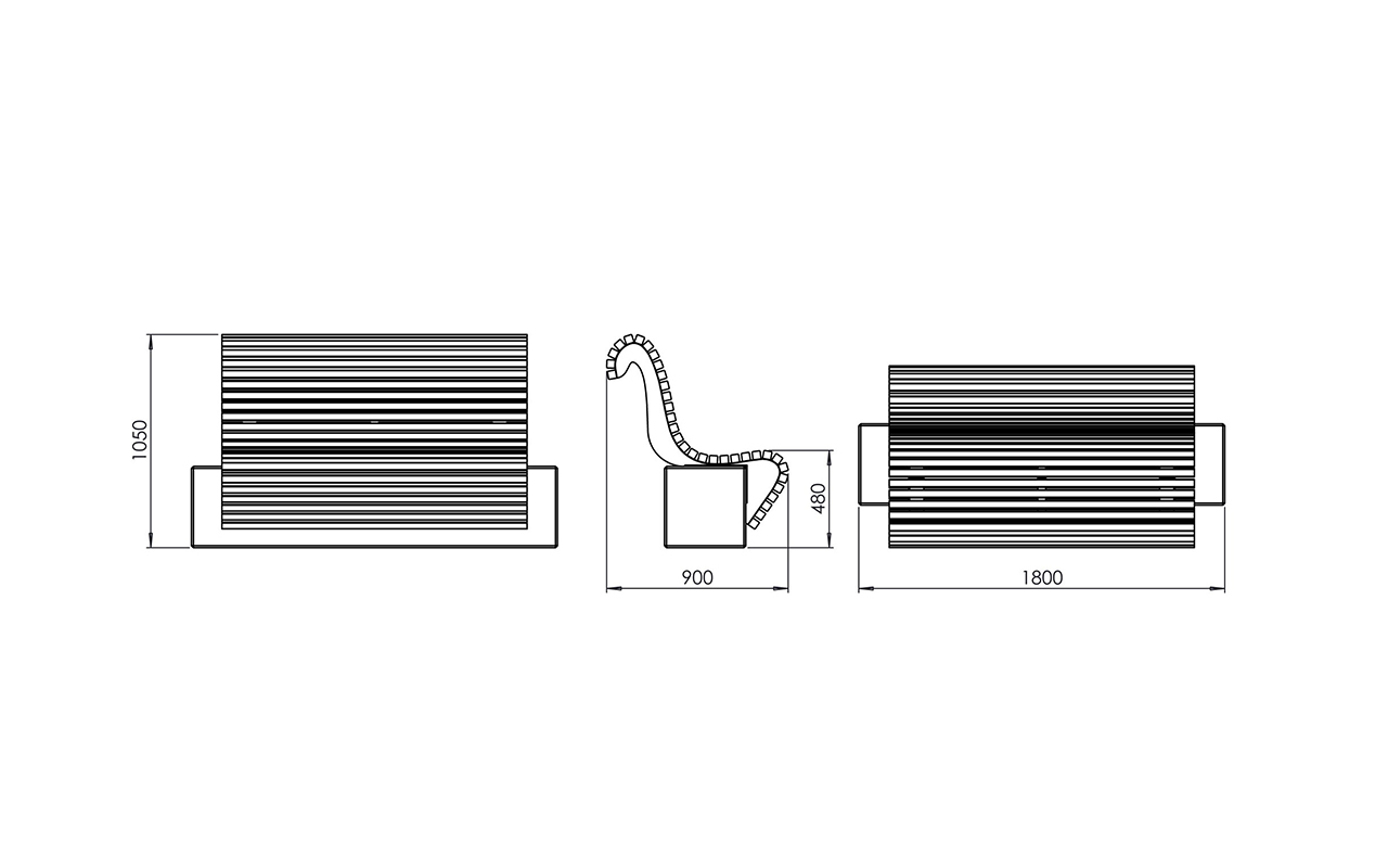WAVE WALL - WAVE WALL - PANCHINE ARREDO URBANO