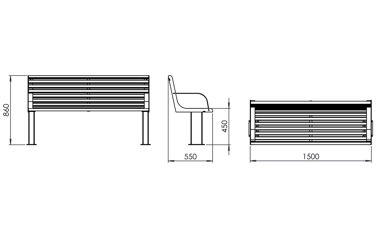 VITA 2 - VITA 2 - PANCHINE ARREDO URBANO