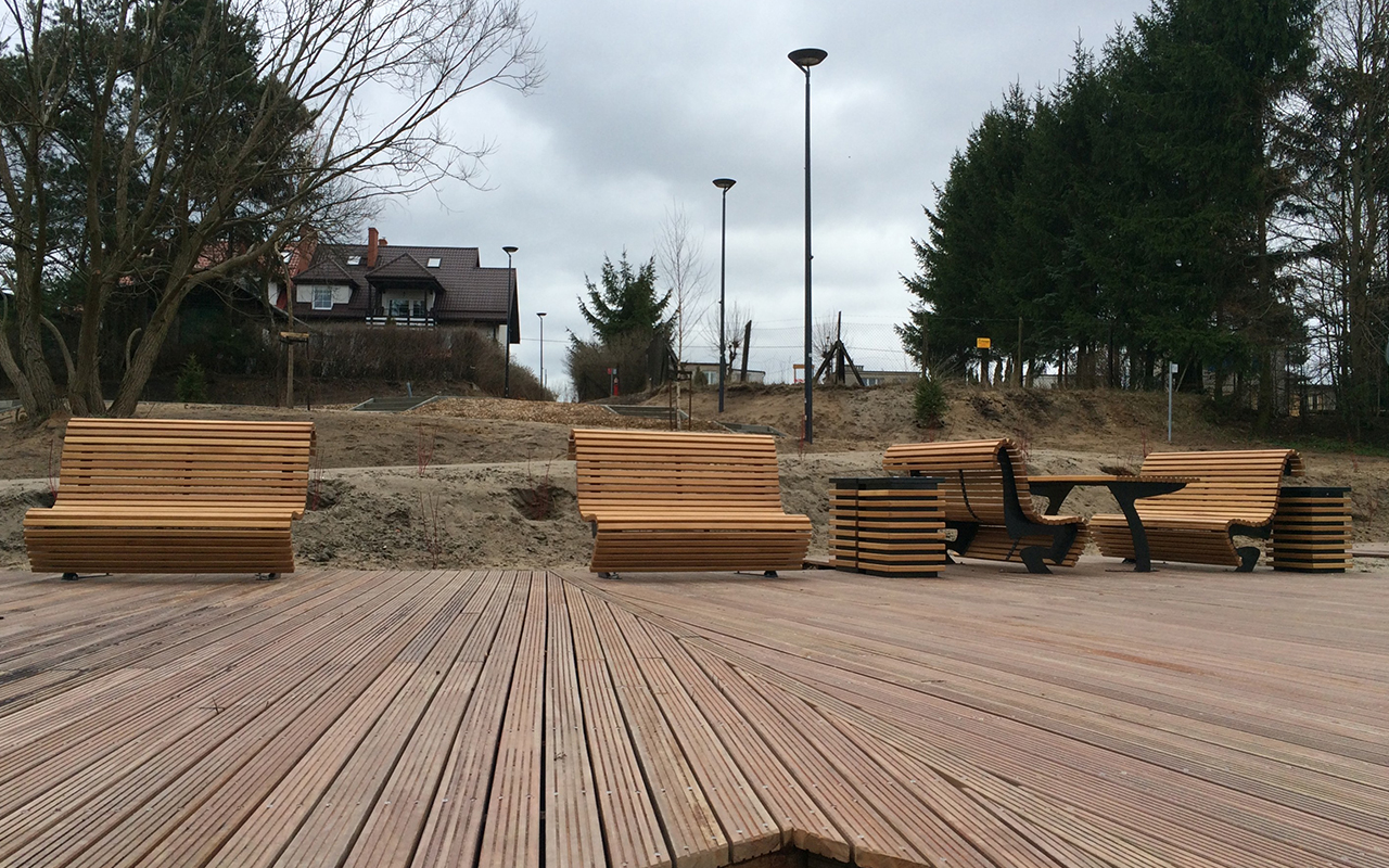WAVE SET - WAVE SET - TAVOLO E PANCHE DA GIARDINO