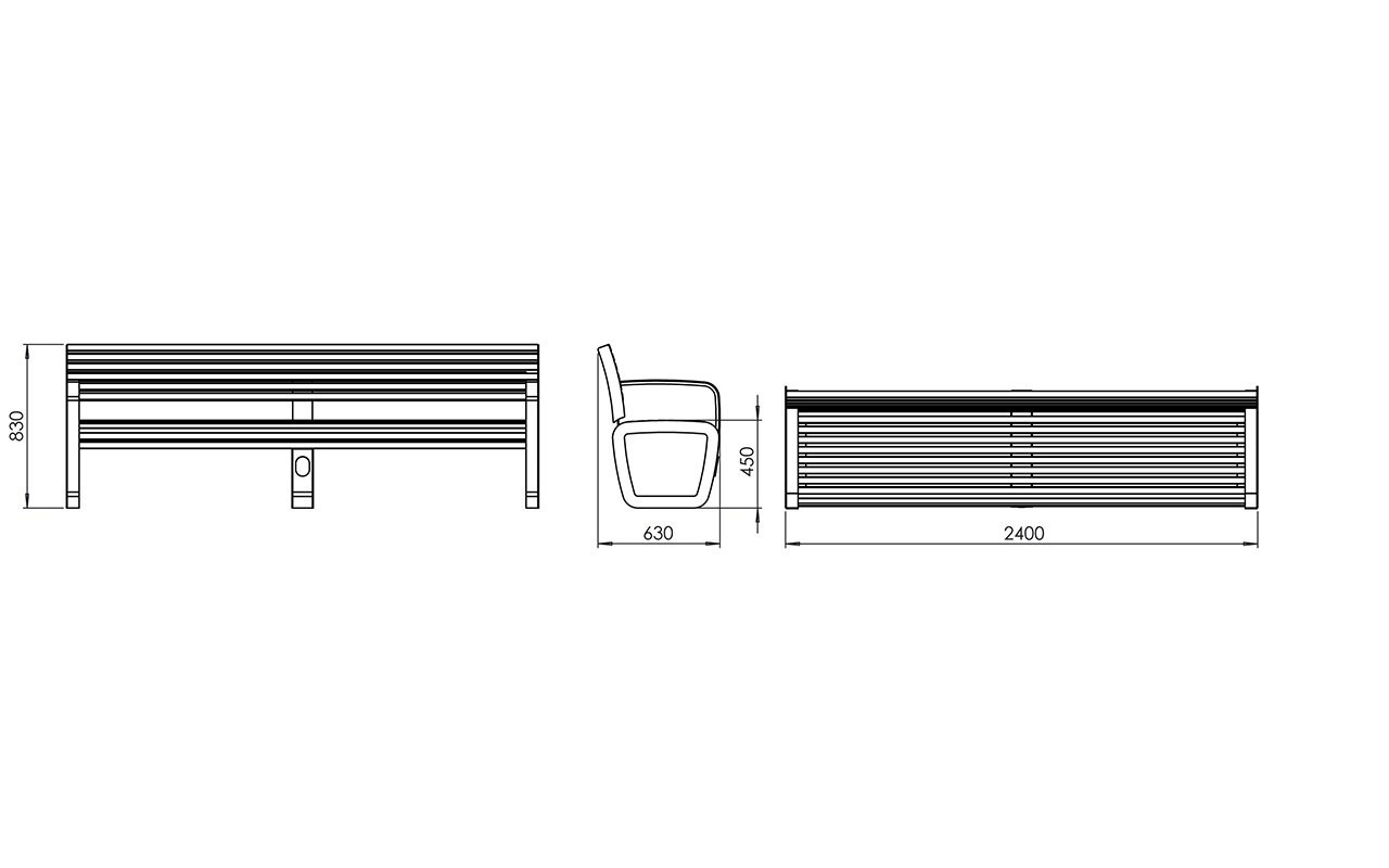 TRAPO SMART CON SCHIENALE - TRAPO SMART CON SCHIENALE - PANCHINE SMART