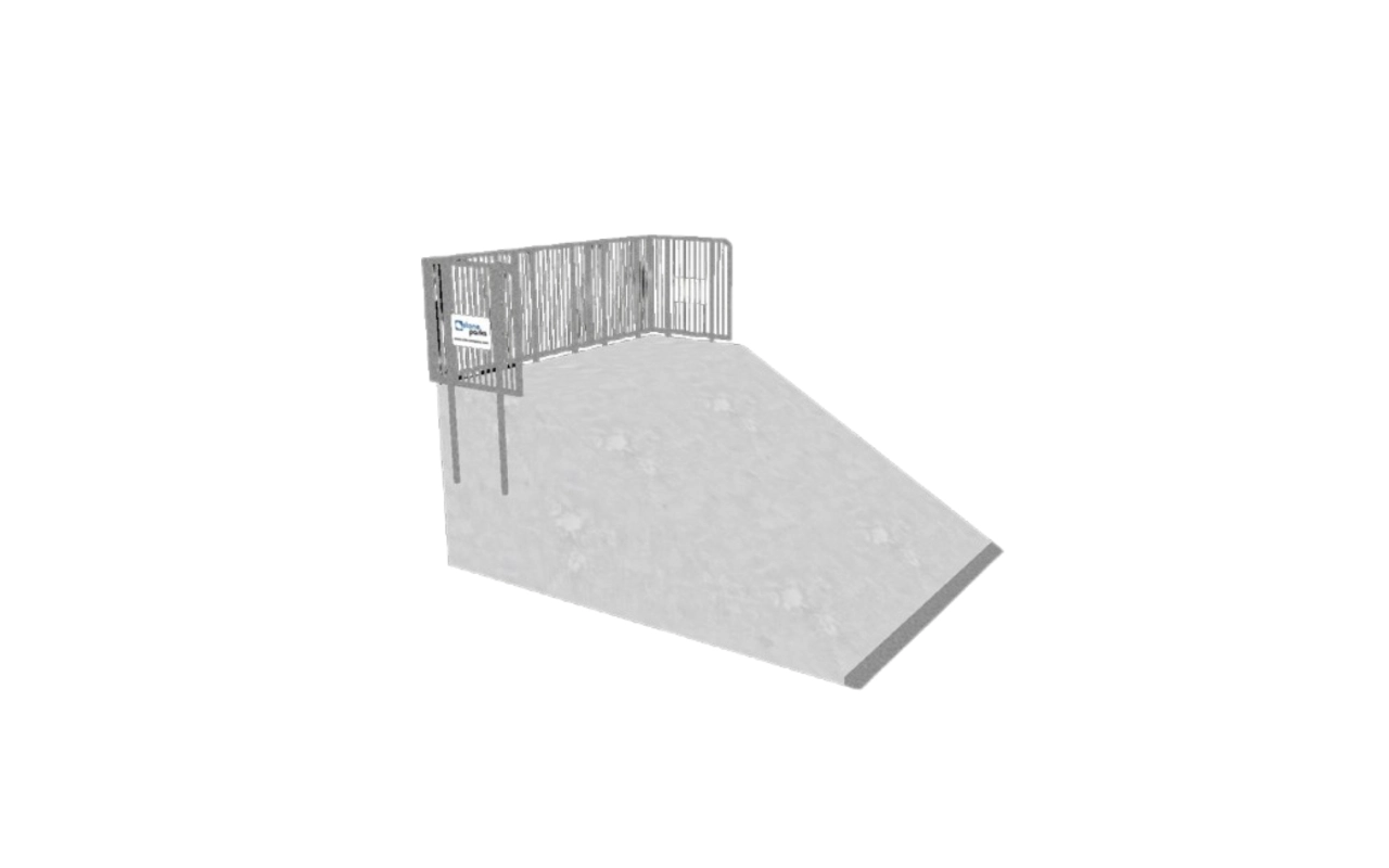  PIANO INCLINATO CON GUARDA-CORPO